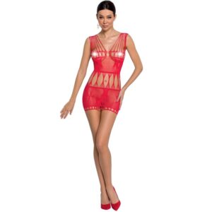 Passion - Woman Bs090 Bodystocking Rojo