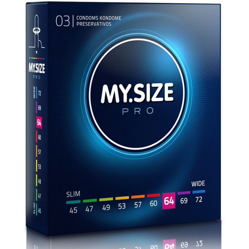 My Size - Pro Preservativos 64 Mm 3 Unidades 1 My Size - Pro Preservativos 64 Mm 3 Unidades