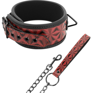 Begme - Red Edition Collar Cuero Vegano con Forro de Neopreno
