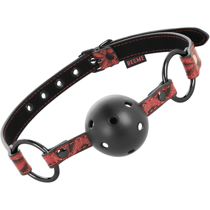 Begme - Red Edition Mordaza Cuero Vegano 1 Begme - Red Edition Mordaza Cuero Vegano