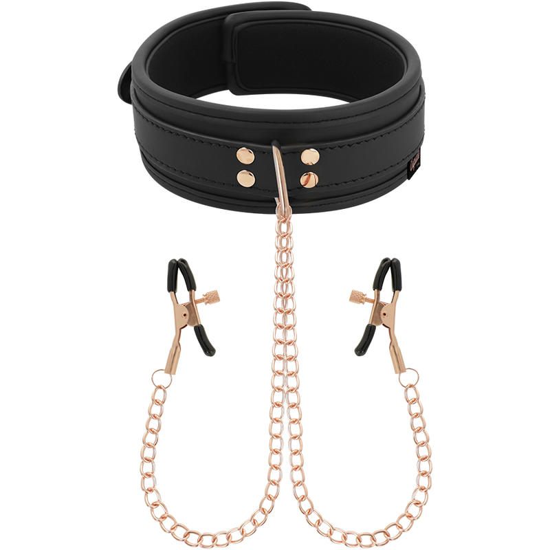 Coquette Chic Desire - Fantasy Collar Con Pinzas Pezones Con Forro De Neopreno 4 Coquette Chic Desire - Fantasy Collar Con Pinzas Pezones Con Forro De Neopreno - Imagen 4
