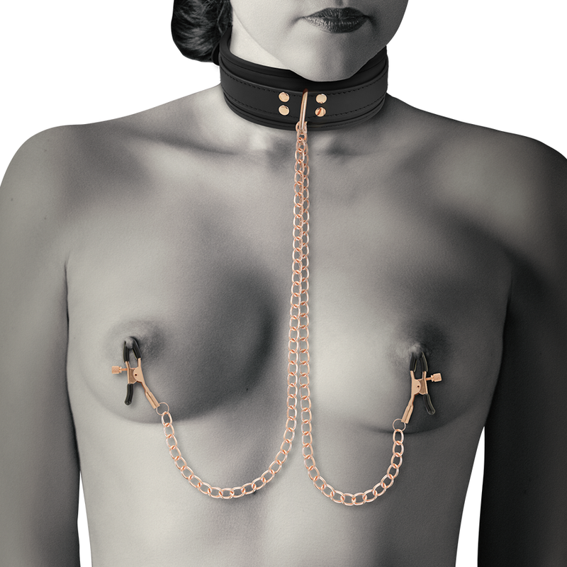 Coquette Chic Desire - Fantasy Collar Con Pinzas Pezones Con Forro De Neopreno 3 Coquette Chic Desire - Fantasy Collar Con Pinzas Pezones Con Forro De Neopreno - Imagen 3
