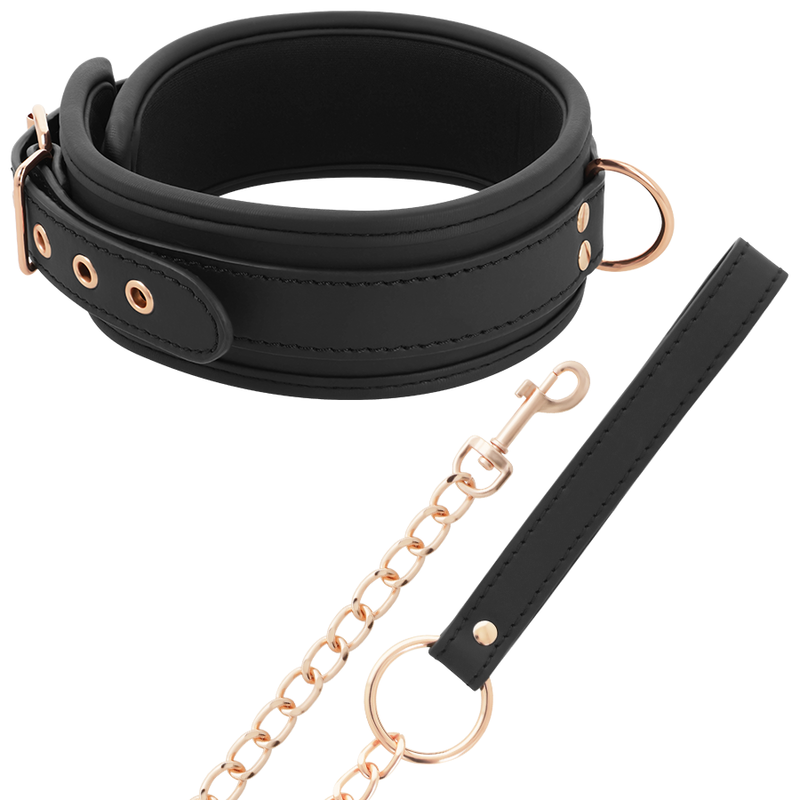 Coquette Chic Desire - Fantasy Collar Cuero Vegano Con Correa Y Forro De Neopreno 4 Coquette Chic Desire - Fantasy Collar Cuero Vegano Con Correa Y Forro De Neopreno - Imagen 4