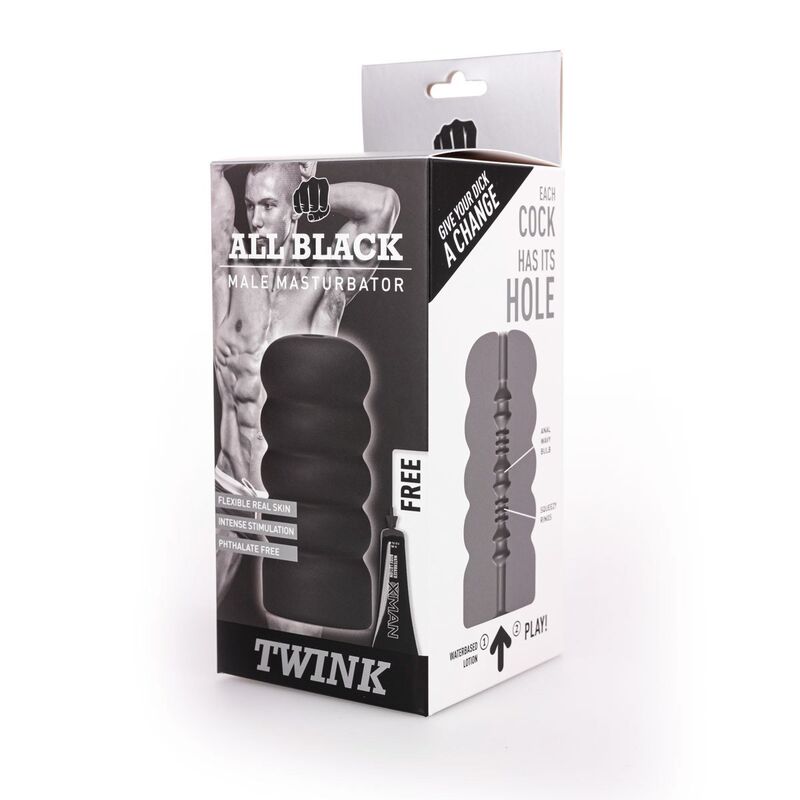 All Black - Masturbador Twink 2 All Black - Masturbador Twink - Imagen 2