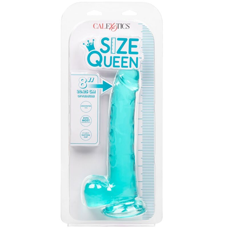 Calexotics - Size Queen Dildo Azul 20.3 Cm 7 Calexotics - Size Queen Dildo Azul 20.3 Cm - Imagen 7