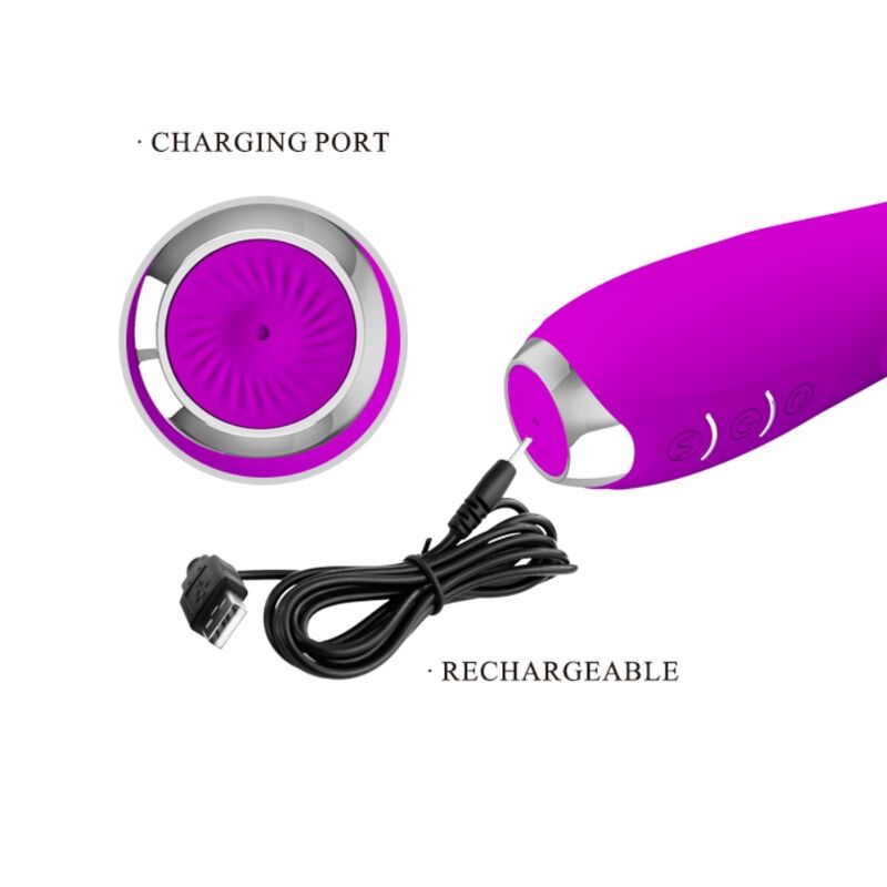 Pretty Love - Molly Vibrador Con Rotación Recargable 4 Pretty Love - Molly Vibrador Con Rotación Recargable - Imagen 4