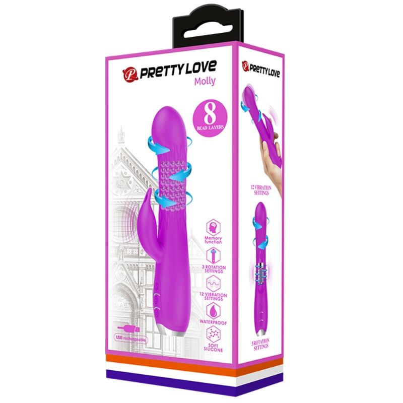 Pretty Love - Molly Vibrador Con Rotación Recargable 7 Pretty Love - Molly Vibrador Con Rotación Recargable - Imagen 7