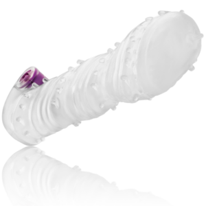 Ohmama - Funda Pene Texturada con Bala Vibradora Punta Ancha