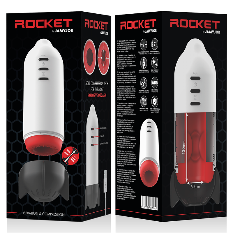 Jamyjob - Rocket Masturbador Tecnología Soft Compression Y Vibración 10 Jamyjob - Rocket Masturbador Tecnología Soft Compression Y Vibración - Imagen 10
