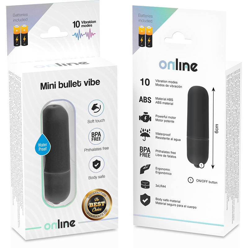 Online - Mini Bala Vibradora Negro 4 Online - Mini Bala Vibradora Negro - Imagen 4