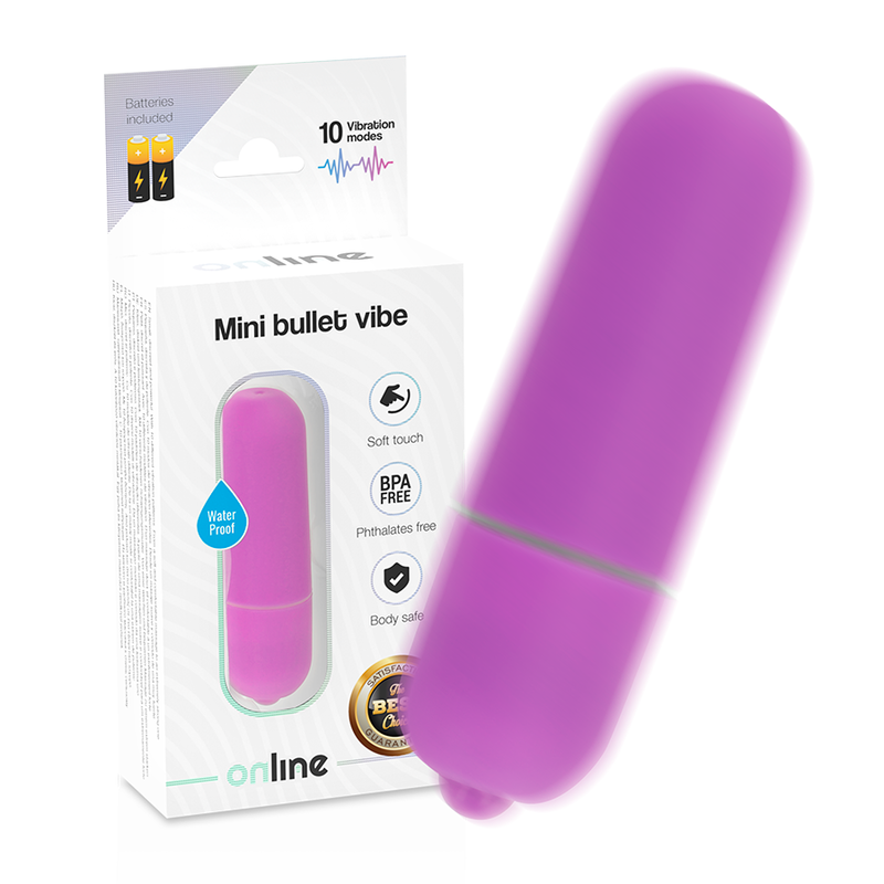 Online - Mini Bala Vibradora Lila 1 Online - Mini Bala Vibradora Lila