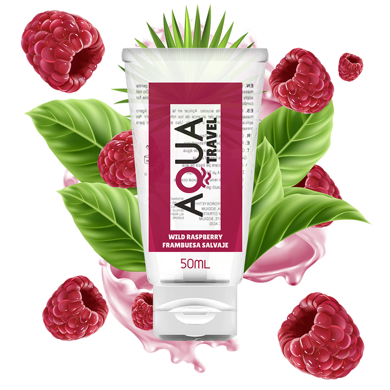 Aqua Travel - Lubricante Base Agua Sabor Frambuesa Salvaje - 50 Ml 1 Aqua Travel - Lubricante Base Agua Sabor Frambuesa Salvaje - 50 Ml