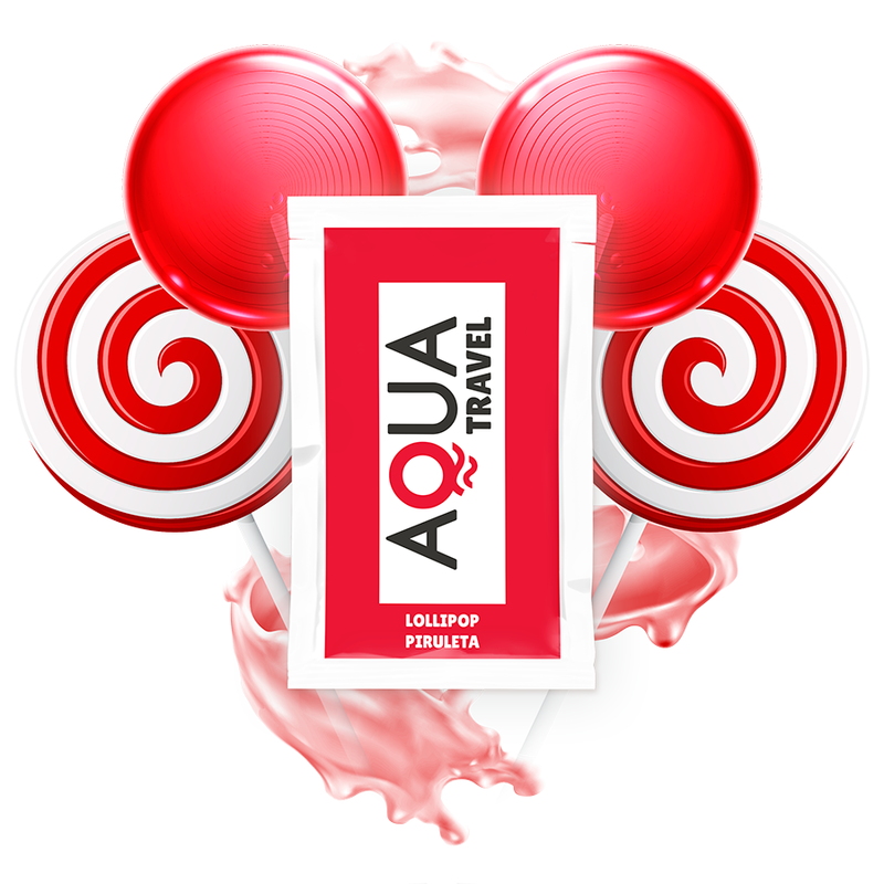 Aqua Travel - Lubricante Base Agua Sabor Piruleta 6 Ml 1 Aqua Travel - Lubricante Base Agua Sabor Piruleta 6 Ml
