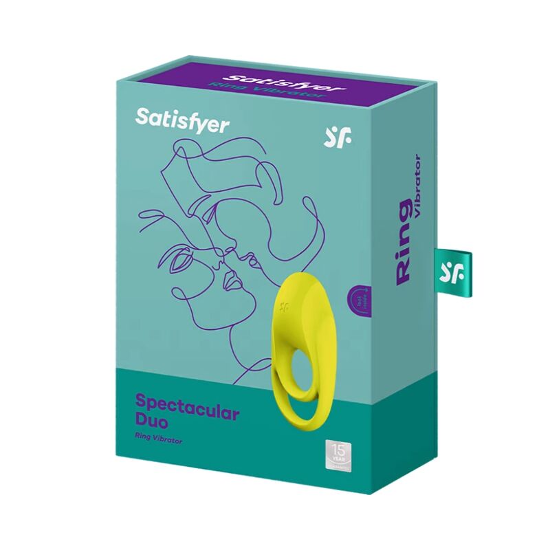 Satisfyer - Spectacular Duo Anillo Vibrador Amarillo 3 Satisfyer - Spectacular Duo Anillo Vibrador Amarillo - Imagen 3