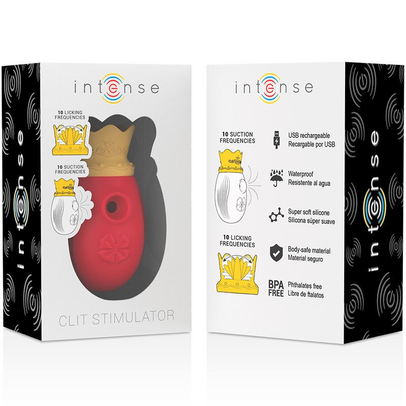 Intense - Estimulador Clítoris 10 Modos De Succión Y Licking - Rojo 8 Intense - Estimulador Clítoris 10 Modos De Succión Y Licking - Rojo - Imagen 8