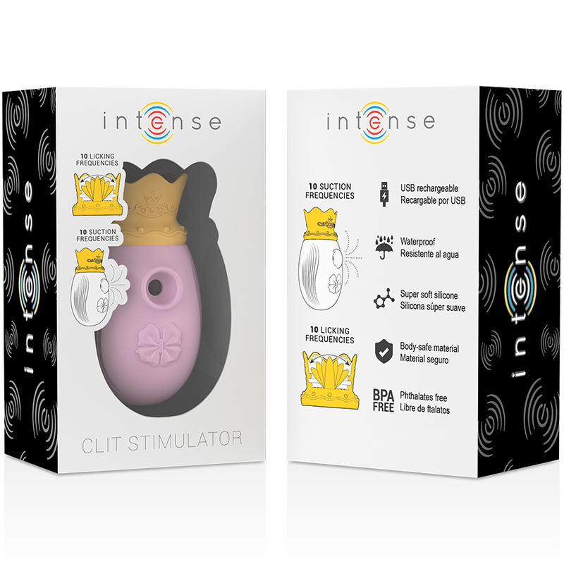 Intense - Estimulador Clítoris 10 Modos De Succión Y Licking - Rosa 8 Intense - Estimulador Clítoris 10 Modos De Succión Y Licking - Rosa - Imagen 8