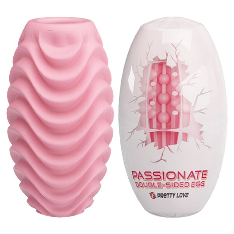 Pretty Love - Huevo Masturbador Doble Cara Rosa 1 Pretty Love - Huevo Masturbador Doble Cara Rosa