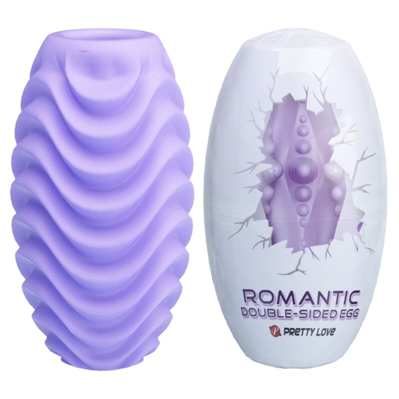 Pretty Love - Huevo Masturbador Doble Cara Lila 1 Pretty Love - Huevo Masturbador Doble Cara Lila