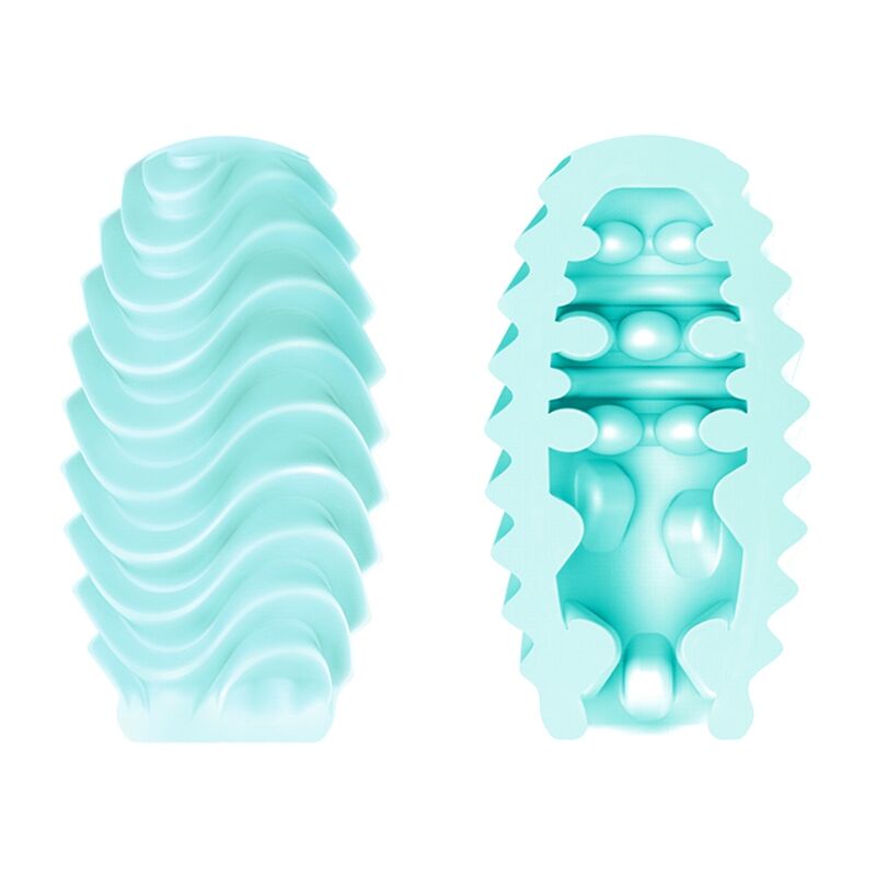 Pretty Love - Huevo Masturbador Doble Cara Turquesa 2 Pretty Love - Huevo Masturbador Doble Cara Turquesa - Imagen 2