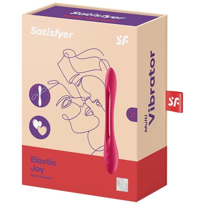 Satisfyer - Elastic Joy Multi Vibrador Rojo 4 Satisfyer - Elastic Joy Multi Vibrador Rojo - Imagen 4