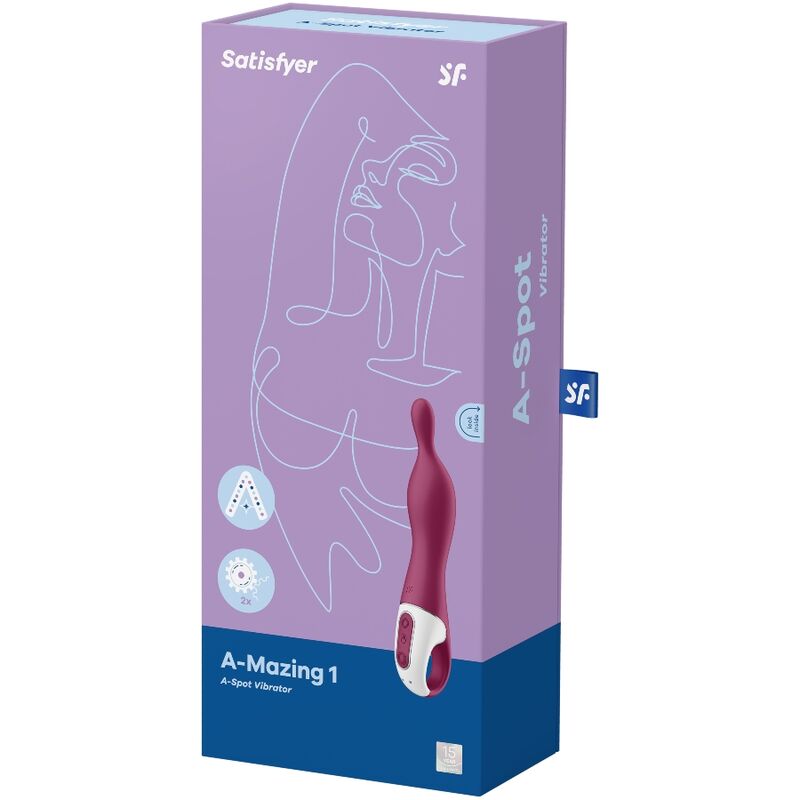 Satisfyer - Amazing 1 Vibrador Punto A Berry 3 Satisfyer - Amazing 1 Vibrador Punto A Berry - Imagen 3
