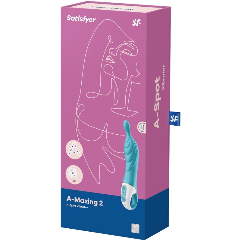 Satisfyer - Amazing 2 Vibrador Punto A Turquesa 3 Satisfyer - Amazing 2 Vibrador Punto A Turquesa - Imagen 3