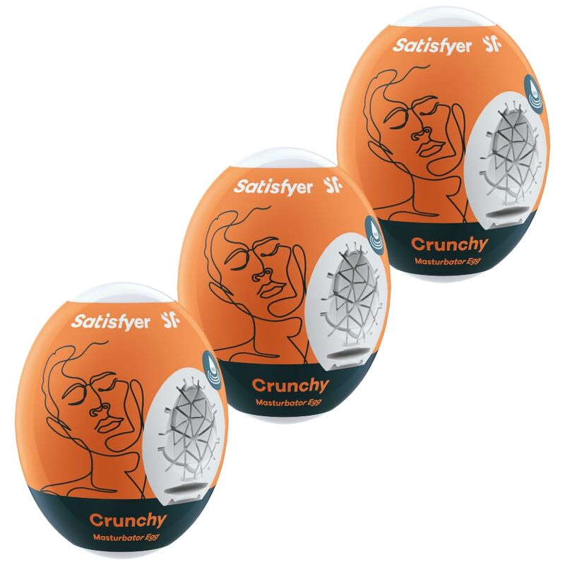 Satisfyer - 3 Huevos Masturbadores Crunchy 1 Satisfyer - 3 Huevos Masturbadores Crunchy