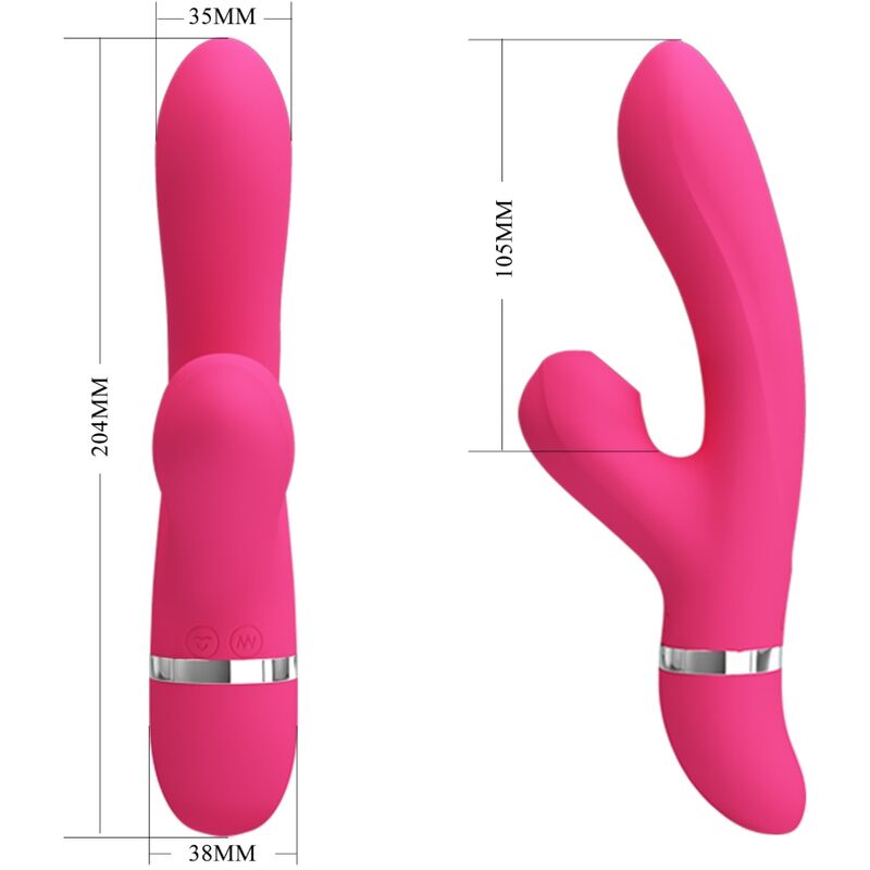 Pretty Love - Willow Vibrador Y Succionador Rabbit 3 Pretty Love - Willow Vibrador Y Succionador Rabbit - Imagen 3