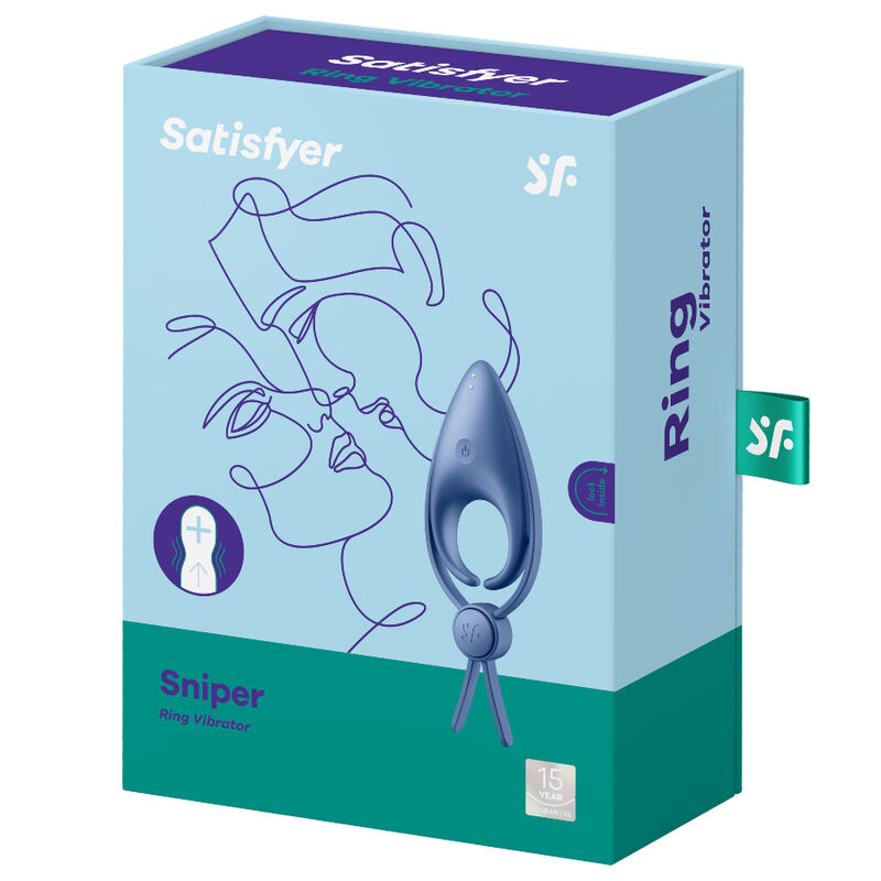 Satisfyer - Sniper Anillo Vibrador Negro 3 Satisfyer - Sniper Anillo Vibrador Negro - Imagen 3