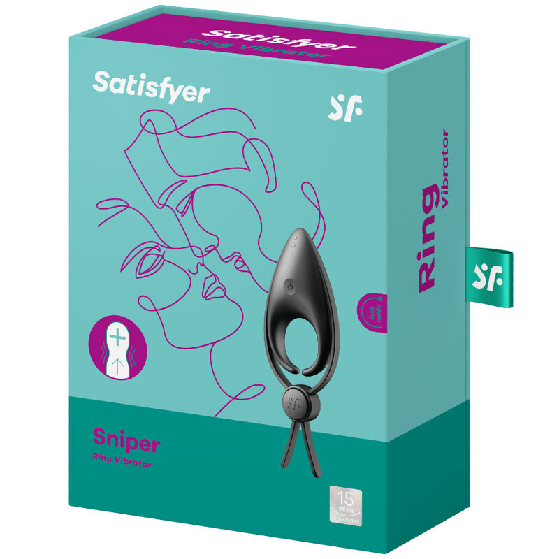 Satisfyer - Sniper Anillo Vibrador Negro 6 Satisfyer - Sniper Anillo Vibrador Negro - Imagen 6