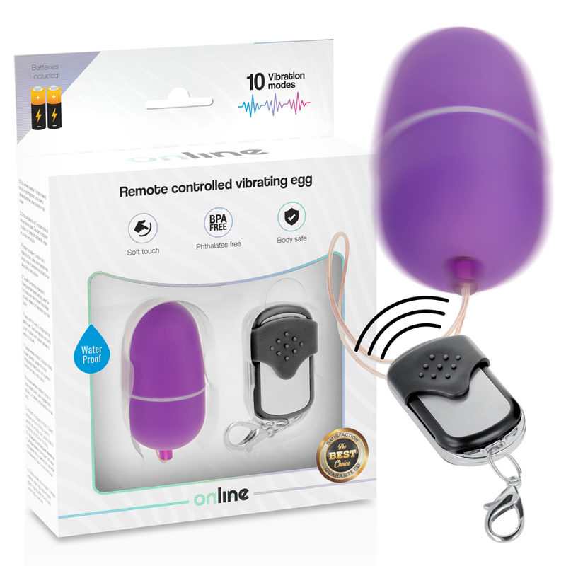 Online - Huevo Vibrador Control Remoto M Lila 1 Online - Huevo Vibrador Control Remoto M Lila