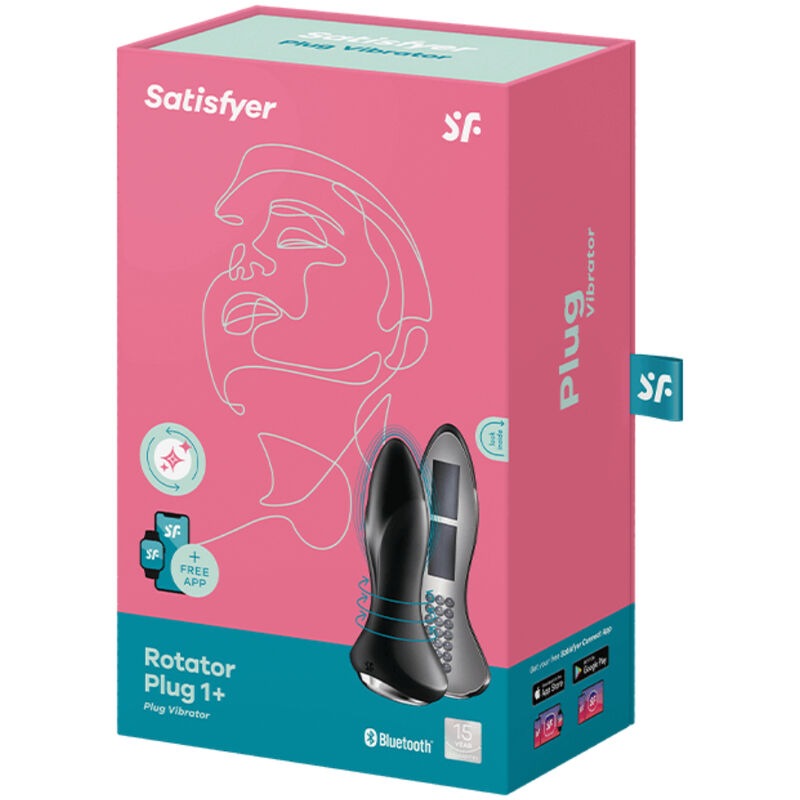 Satisfyer - Rotator Plug 1+ Plug Vibrador App Rojo 9 Satisfyer - Rotator Plug 1+ Plug Vibrador App Rojo - Imagen 9