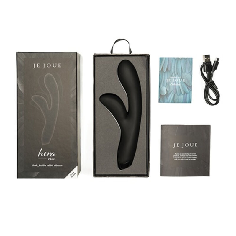 Je Joue - Hera Flex Vibrador Rabbit - Negro 4 Je Joue - Hera Flex Vibrador Rabbit - Negro - Imagen 4
