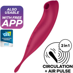 Satisfyer - Twirling Pro+ Estimulador y Vibrador App Verde