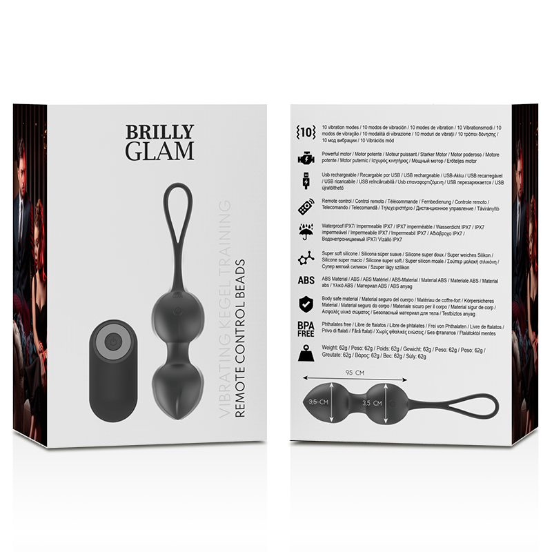 Brilly Glam - Vibrating Kegel Beads Control Remoto 9 Brilly Glam - Vibrating Kegel Beads Control Remoto - Imagen 9