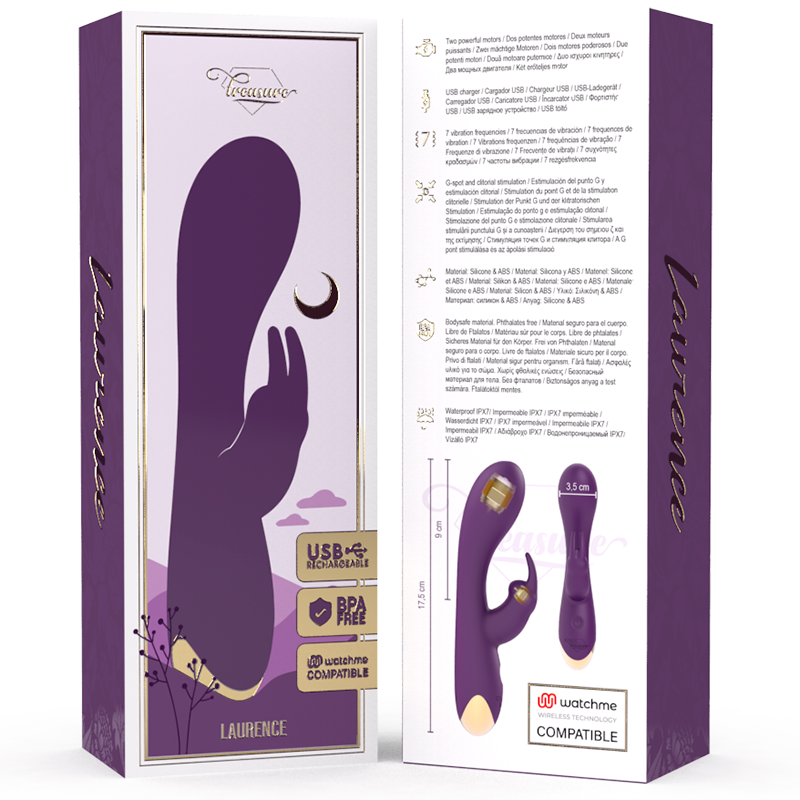 Treasure - Laurence Rabbit Vibrador + Mando Control Remoto Watchme 3 Treasure - Laurence Rabbit Vibrador + Mando Control Remoto Watchme - Imagen 3