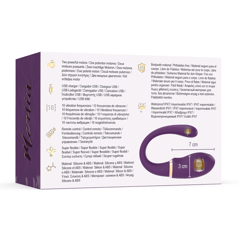 Treasure - Merlin Double Couple Vibrator Control Remoto 8 Treasure - Merlin Double Couple Vibrator Control Remoto - Imagen 8