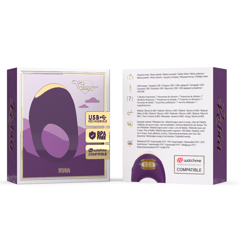 Treasure - Robin Anillo Vibrador + Mando Control Remoto Watchme 3 Treasure - Robin Anillo Vibrador + Mando Control Remoto Watchme - Imagen 3
