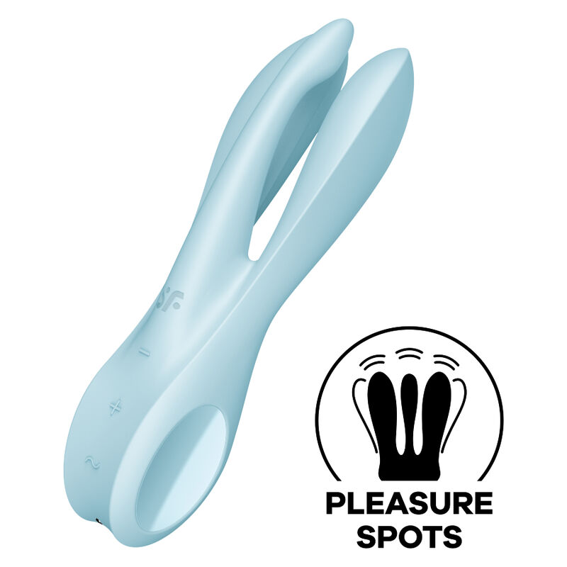 Satisfyer - Threesome 1 Vibrador Azul 2 Satisfyer - Threesome 1 Vibrador Azul - Imagen 2
