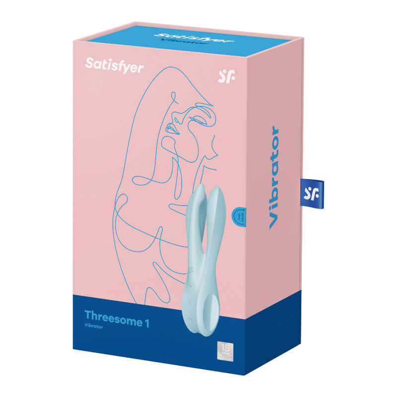 Satisfyer - Threesome 1 Vibrador Azul 5 Satisfyer - Threesome 1 Vibrador Azul - Imagen 5