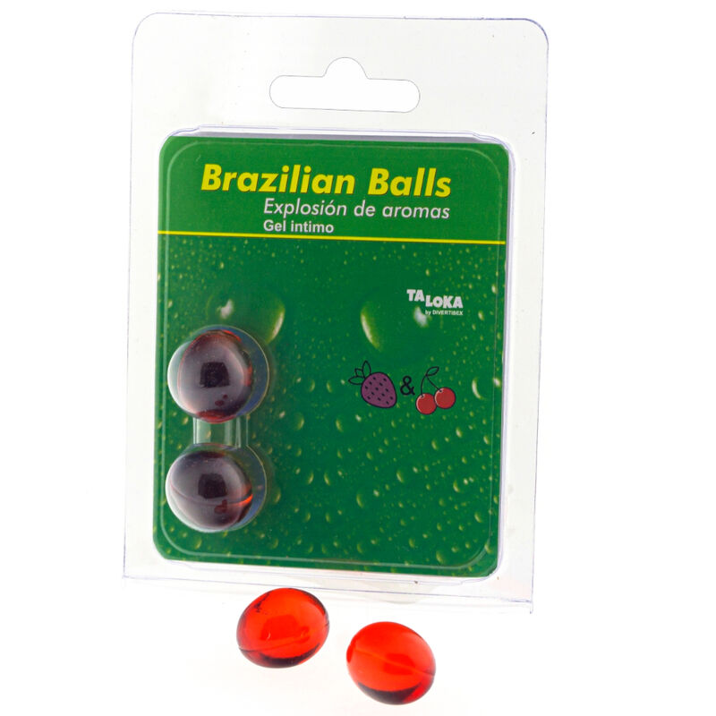 Taloka - Brazilian Balls Gel Íntimo Fresa &Amp; Cereza 2 Bolas 1 Taloka - Brazilian Balls Gel Íntimo Fresa &Amp; Cereza 2 Bolas