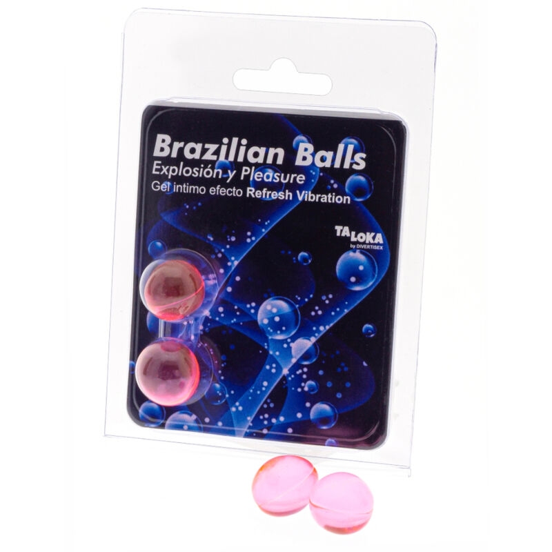Taloka - Brazilian Balls Gel Excitante Efecto Vibración Refrescante 2 Bolas 1 Taloka - Brazilian Balls Gel Excitante Efecto Vibración Refrescante 2 Bolas