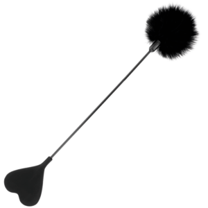 Darkness - Fusta con Pluma Love Negro 40 Cm