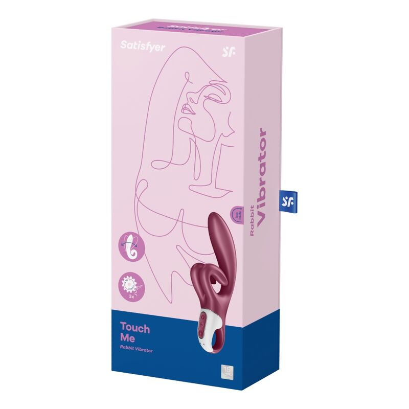Satisfyer - Touch Me Vibrador Rabbit Rojo 5 Satisfyer - Touch Me Vibrador Rabbit Rojo - Imagen 5