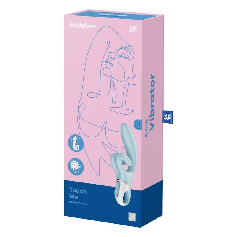 Satisfyer - Touch Me Vibrador Rabbit Azul 5 Satisfyer - Touch Me Vibrador Rabbit Azul - Imagen 5