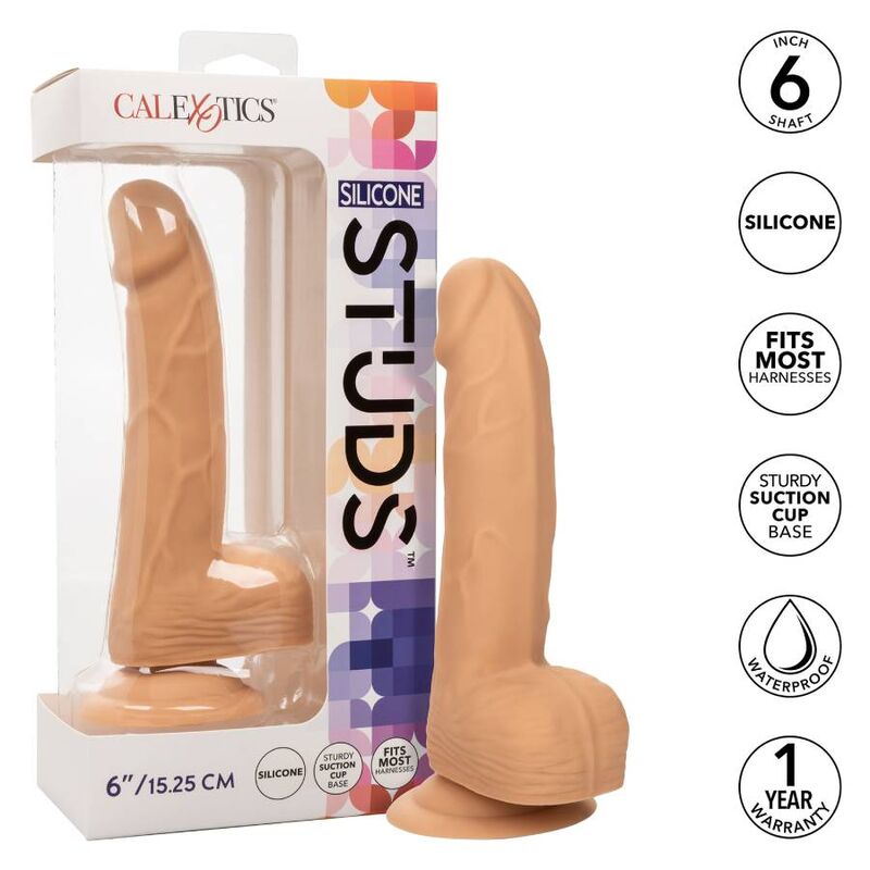 Calexotics - Silicone Studs 15.24 Cm Skin 1 Calexotics - Silicone Studs 15.24 Cm Skin