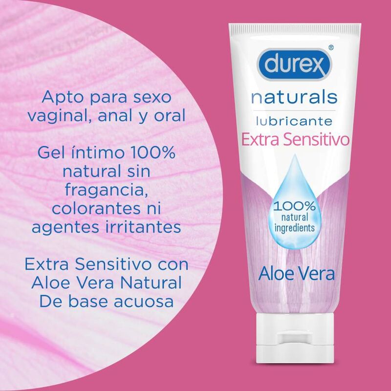 Durex - Naturals Lubricante Extra Sensitivo 100 Ml 3 Durex - Naturals Lubricante Extra Sensitivo 100 Ml - Imagen 3