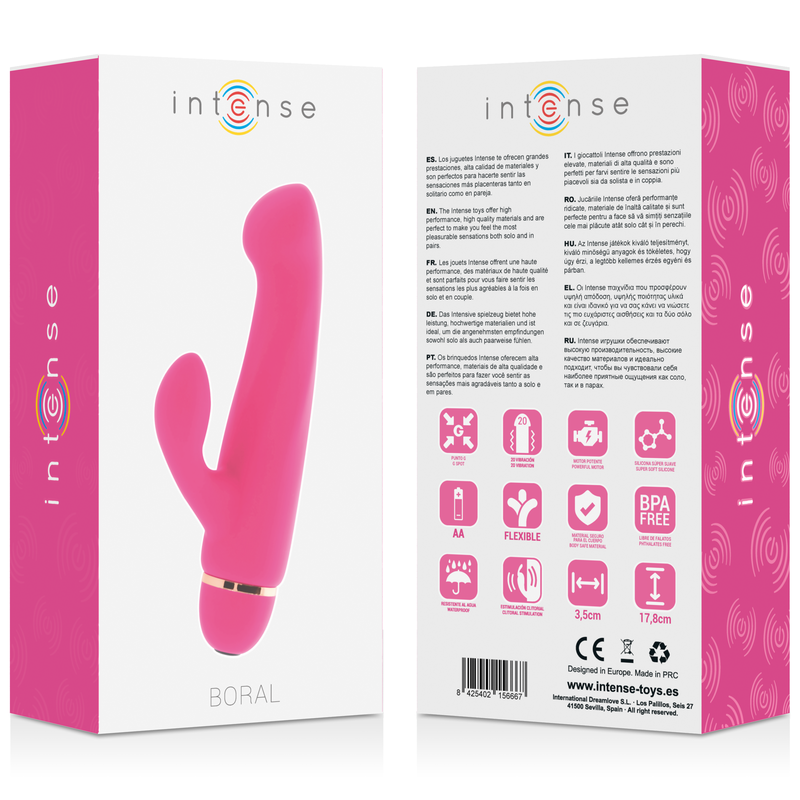 Intense - Boral 20 Speeds Silicone Rosa 5 Intense - Boral 20 Speeds Silicone Rosa - Imagen 5