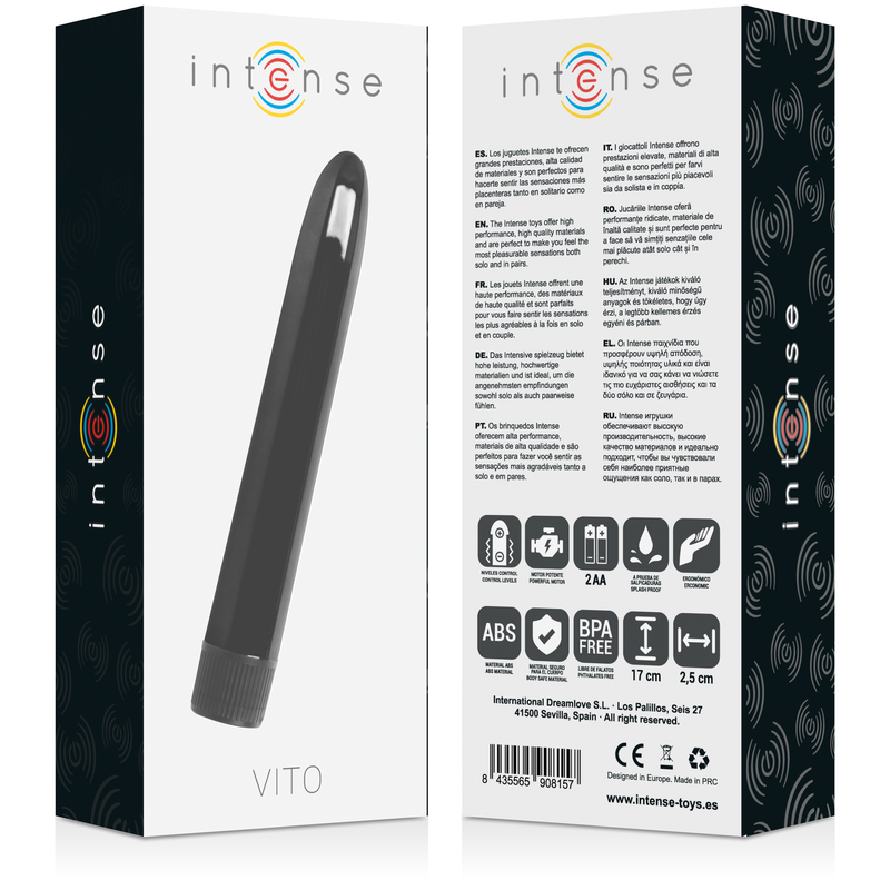 Intense - Vito Vibrador Negro 4 Intense - Vito Vibrador Negro - Imagen 4