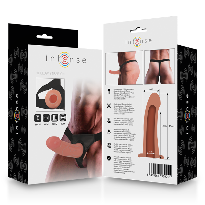 Intense - Arnés Hueco Con Dildo 16 X 3 Cm 8 Intense - Arnés Hueco Con Dildo 16 X 3 Cm - Imagen 8